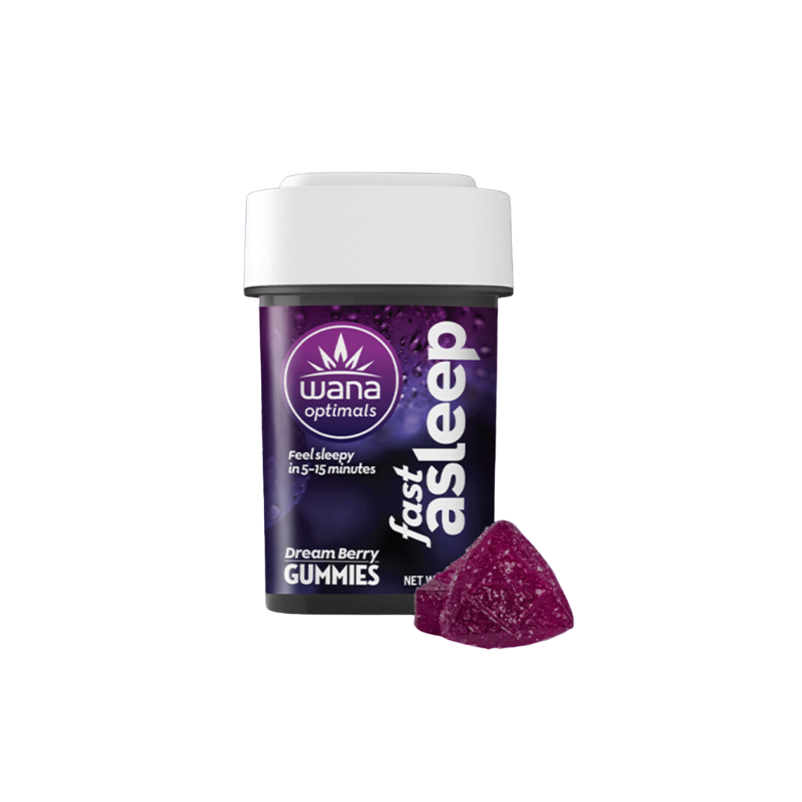 Wana - Fast Asleep Bedtime 5:1:1:1  CBD:THC:CBN:CBG Gummies 10pk - 20mg