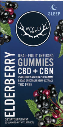 (95524) 5:1 500mg CBD Elderberry Gummies