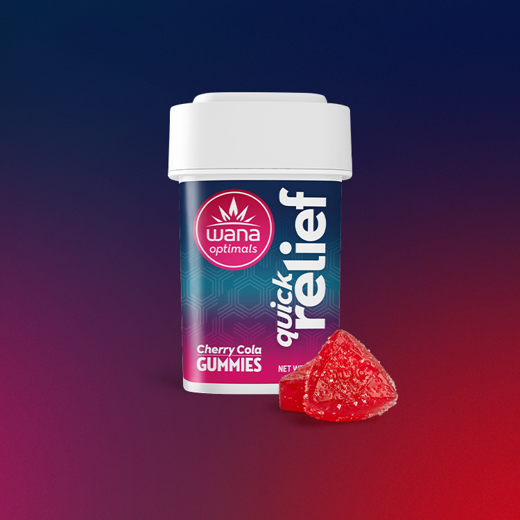 Wana Optimals - Cherry Cola (Quick Relief) 1:1:1 (CBC:CBD:THC) - Gummies - 100mg product photo