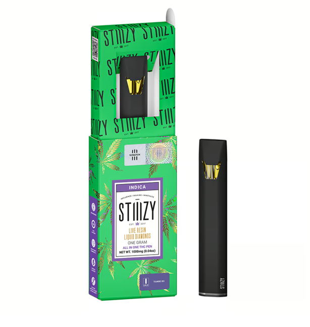Stiiizy | Tahoe OG | 1G Live Resin Liquid Diamonds All-In-One Disposable Vape