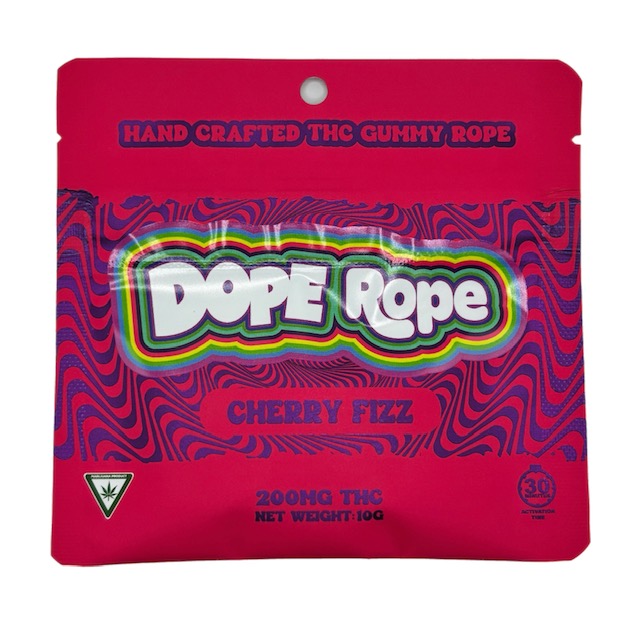 Dope Rope | Cherry Fizz | THC Gummy Rope | 200mg