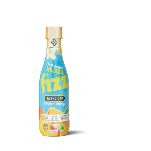 Wildside Max FIzz:  Tropical Mango 2:1 (THC:CBG) - 150mg/12oz