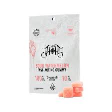 Sour Watermelon Fast Acting Gummies 10PK 100MG