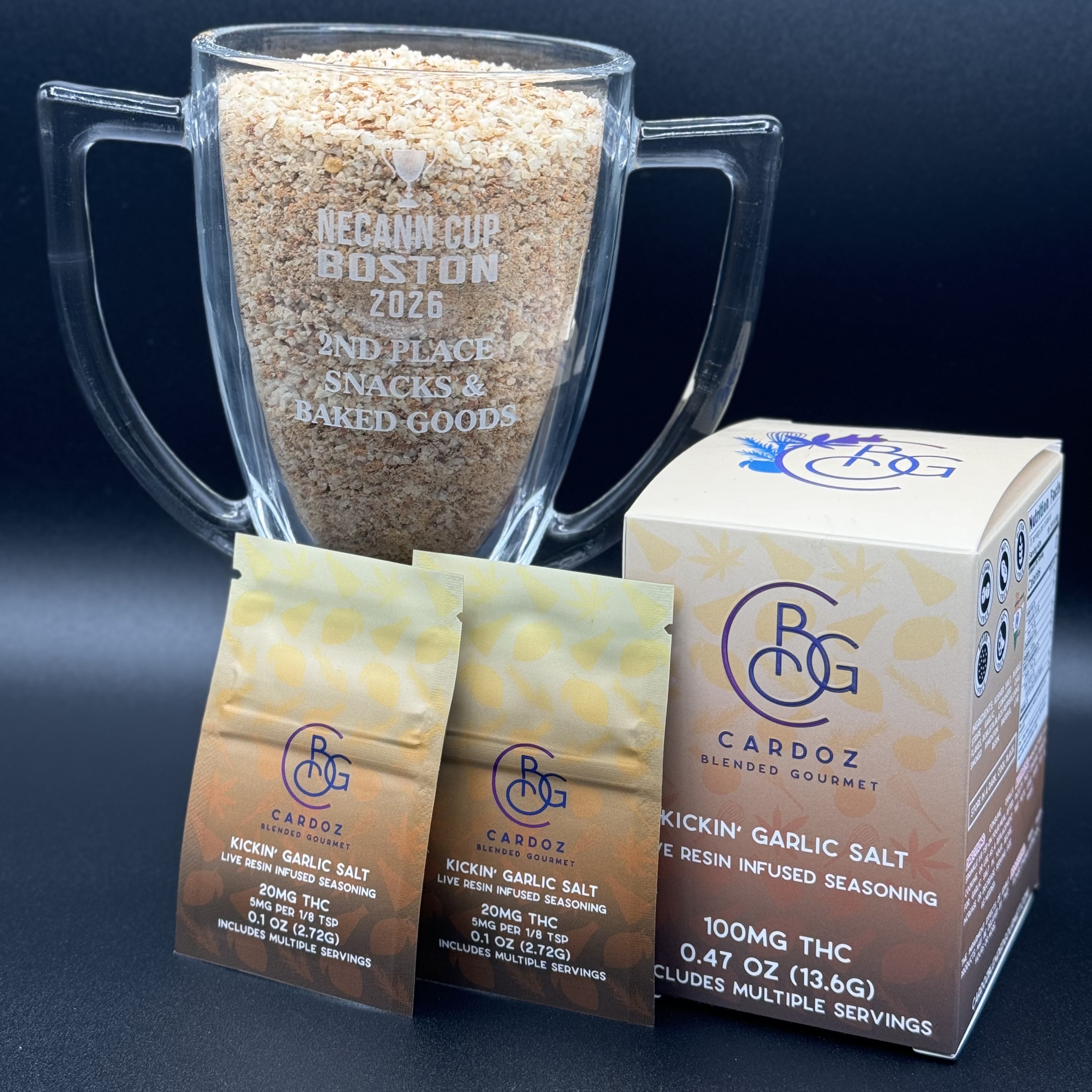 Kickin' Garlic Salt | 5 Packet | 20mg