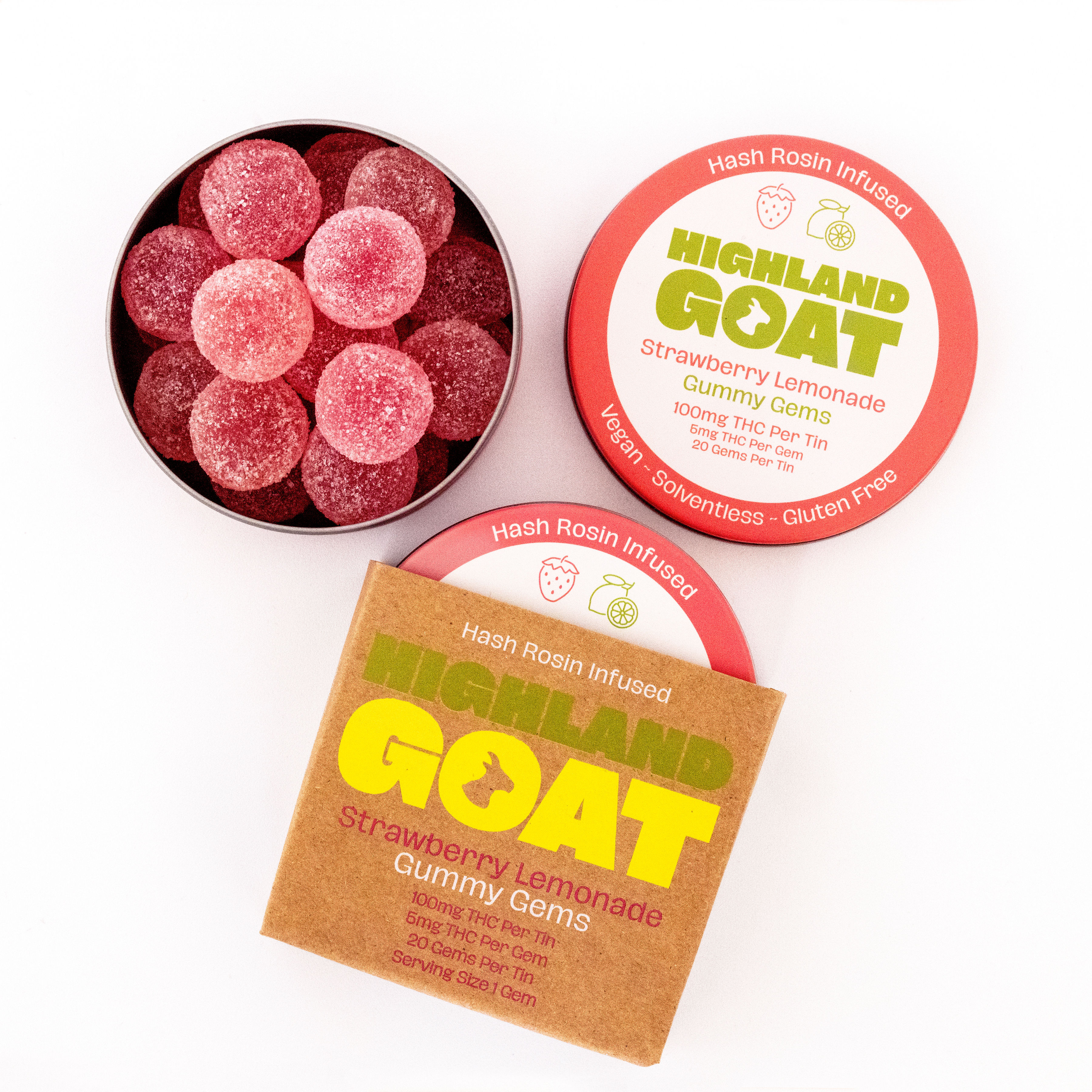 Strawberry Lemonade | Hash Rosin Gummies | 100mg