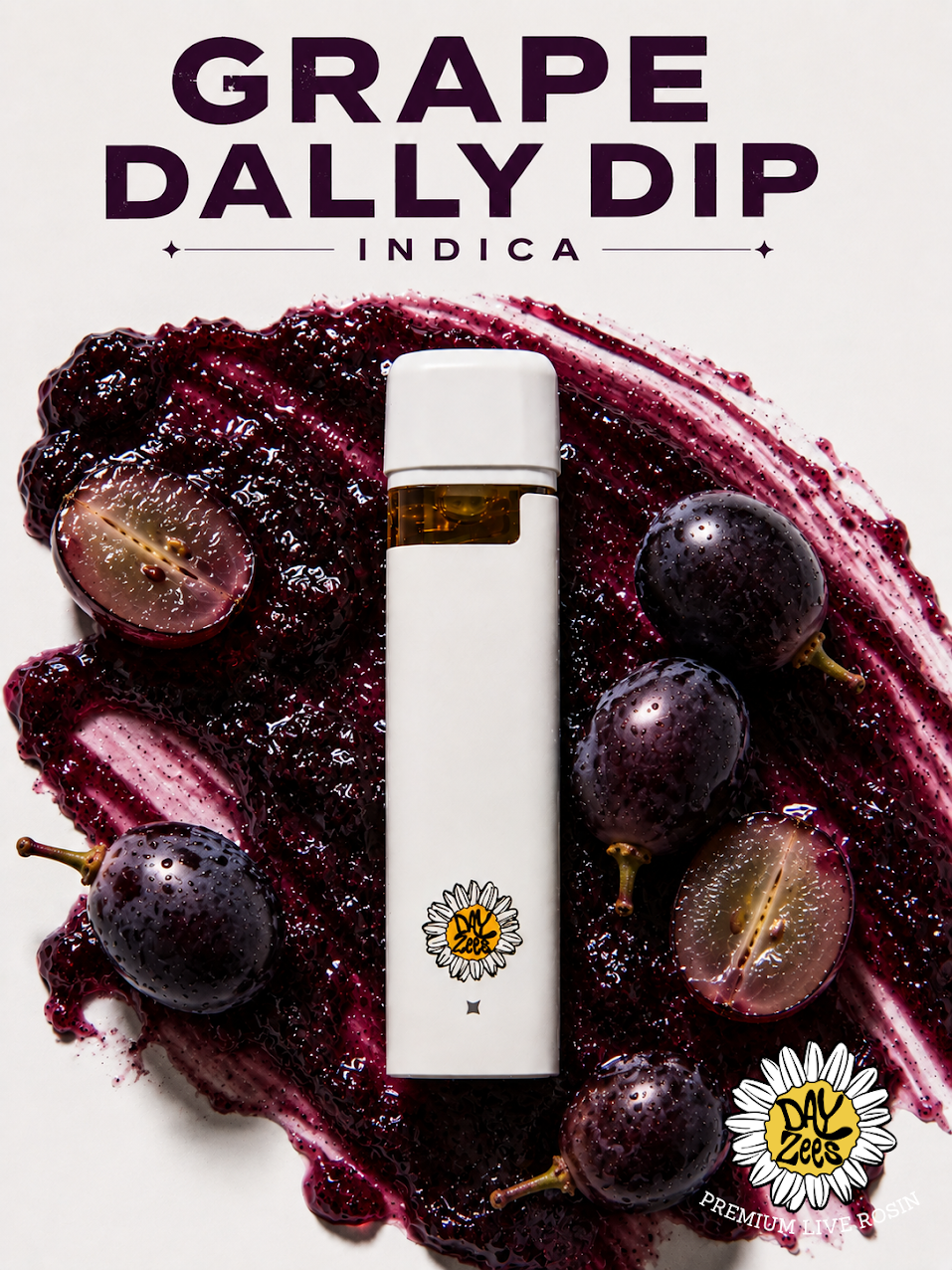 Grape Dally Dip 1g Live Rosin AIO by Dayzees