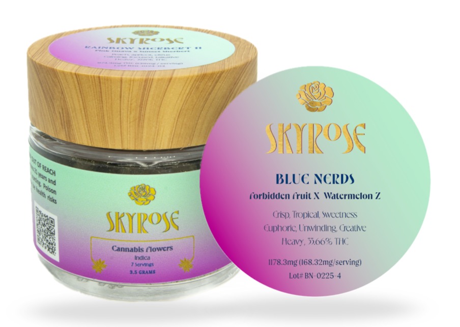 Blue Nerds Indica Flower