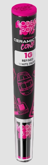Bodega Boyz | Premium Ceramic Tip Cone Refined White Paper fits 1g