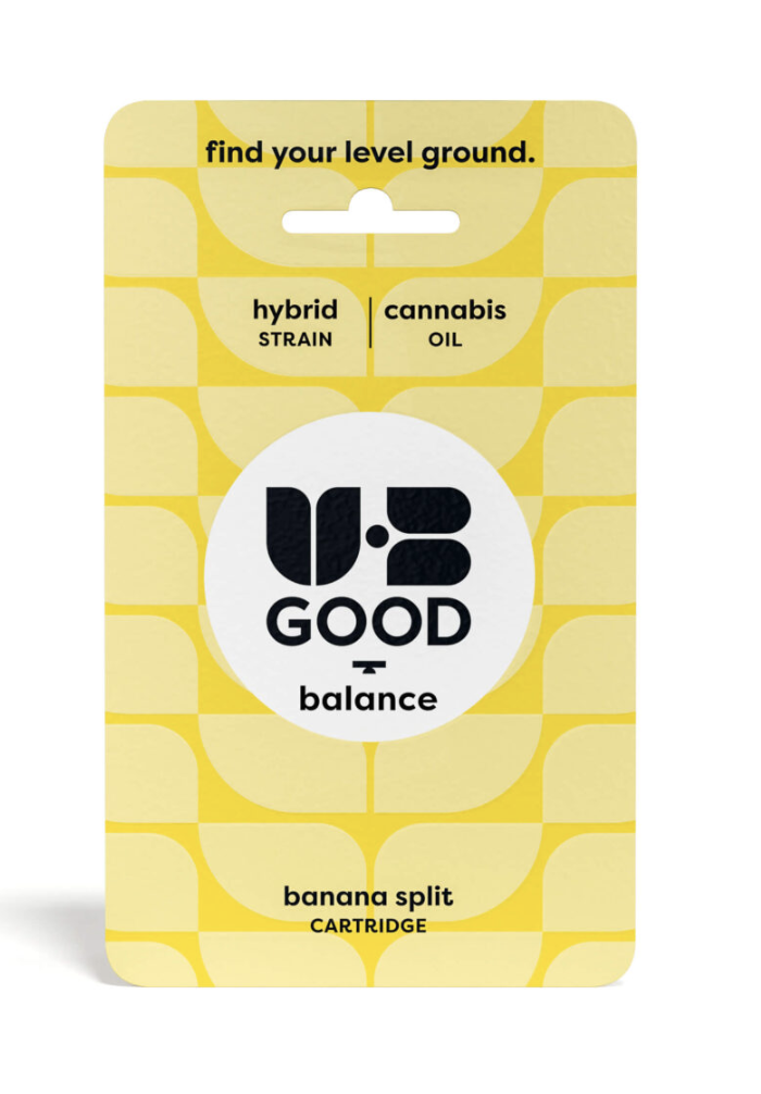 UB GOOD | Yellow Split "Balance" (Distillate) Cartridge | 1g | Hybrid