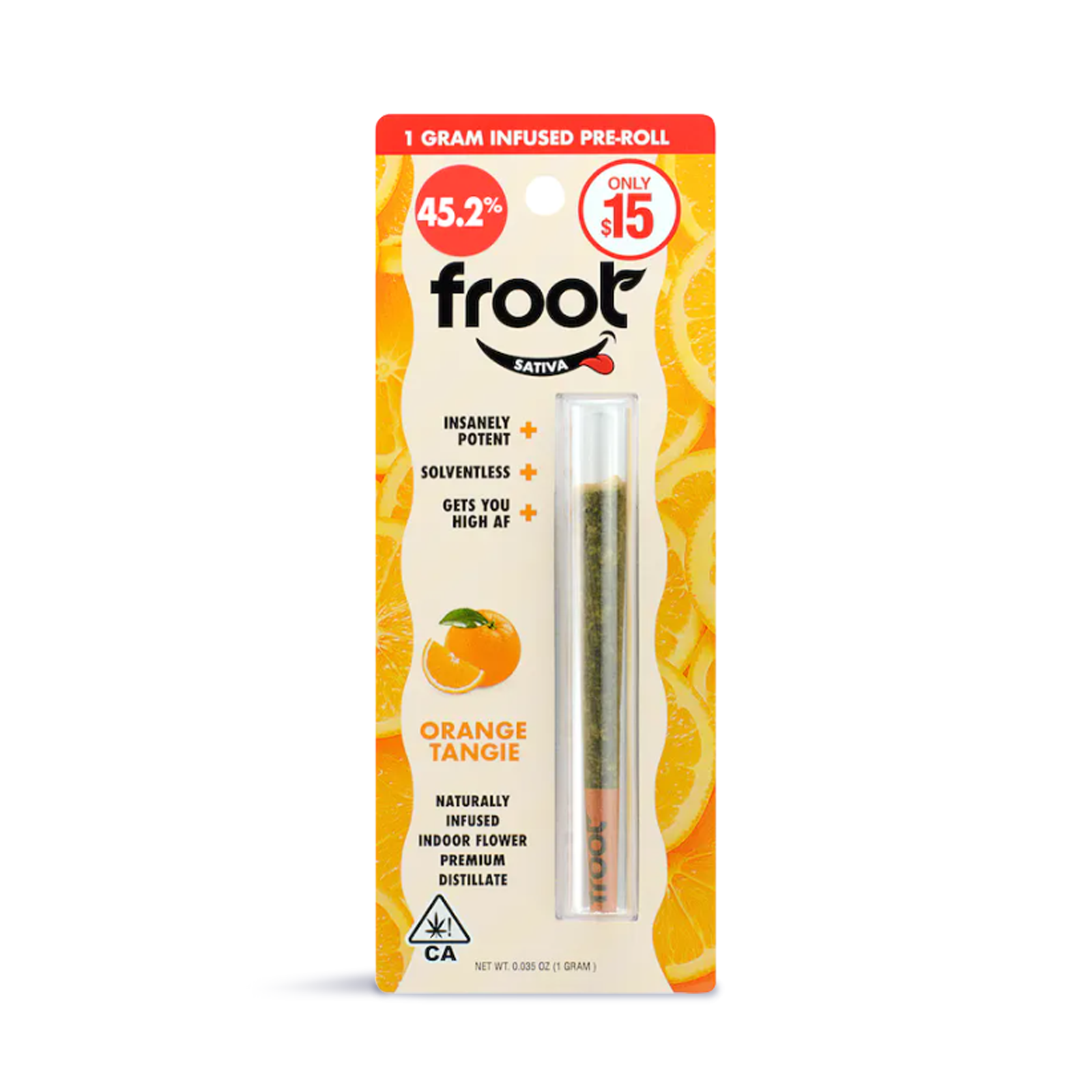 Orange Tangie Infused Pre-Roll | 1g
