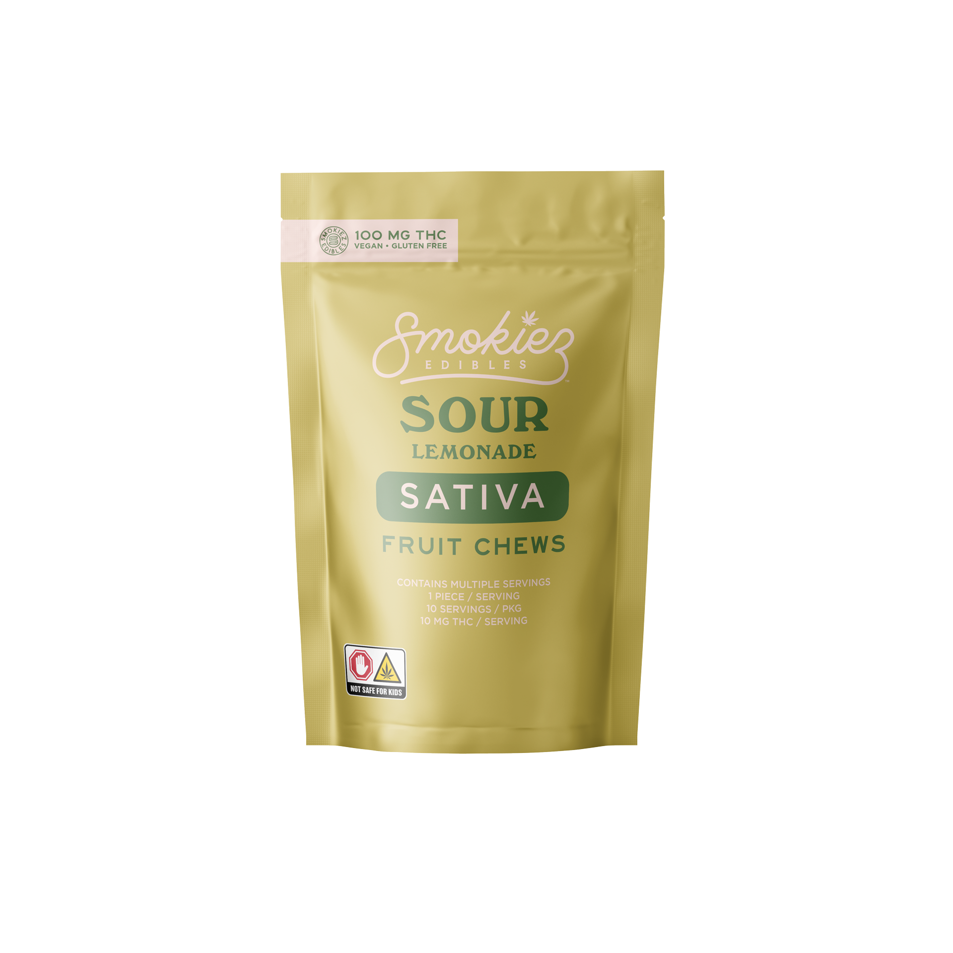 Smokiez: Sour Gummies Lemon 10mg/10pk