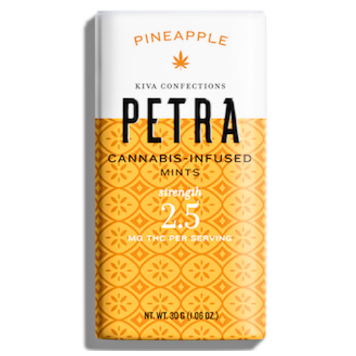 Kiva Confections Petra Pineapple Mints 100mg THC