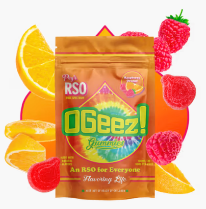 Peg's Raspberry Orange | RSO Gummies 100mg | 10pk