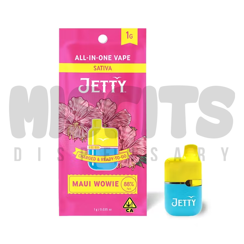 Jetty | Maui Wowie | High THC Mini Tank AIO | 1g