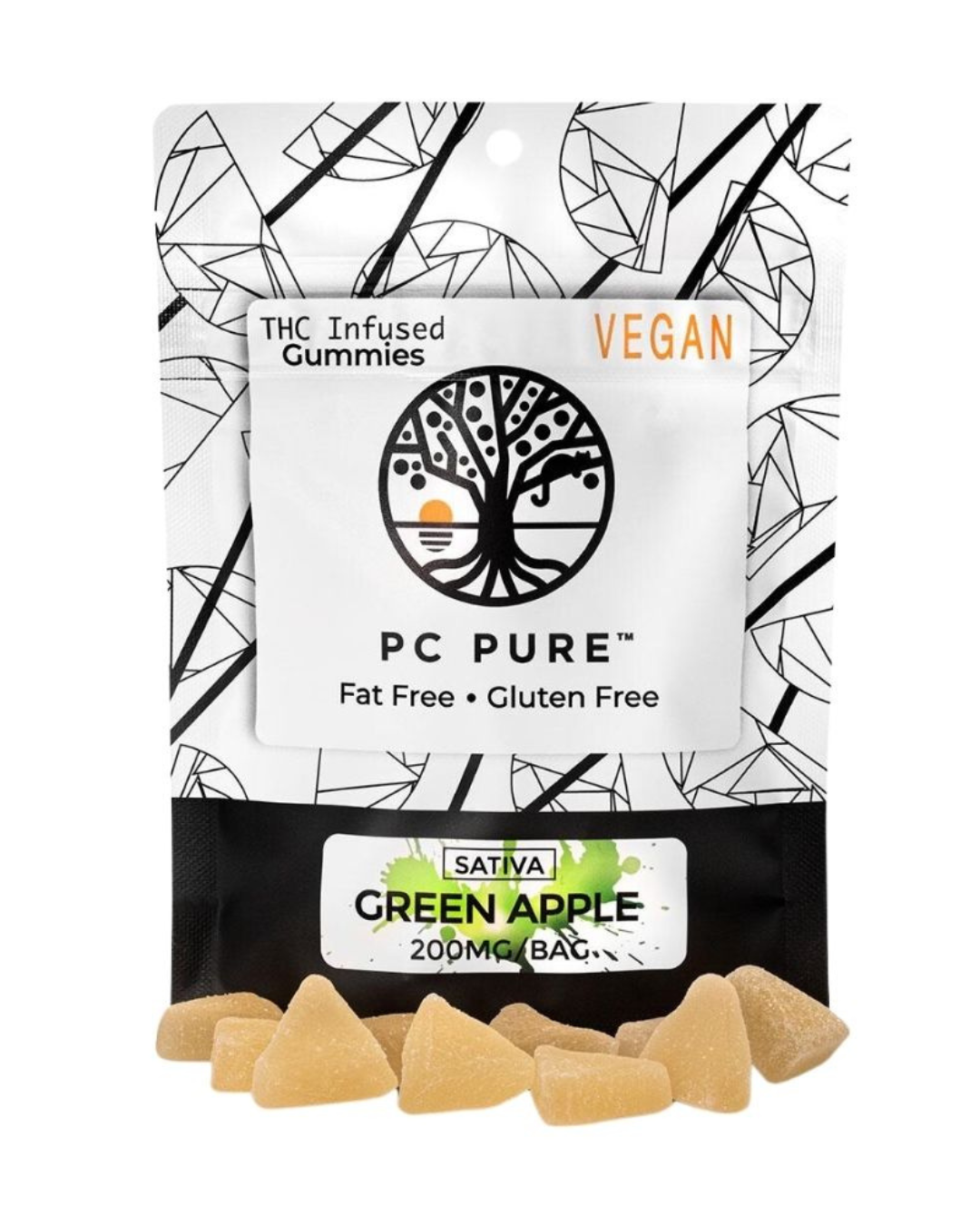 PC PURE | 200MG GUMMIES | GREEN APPLE