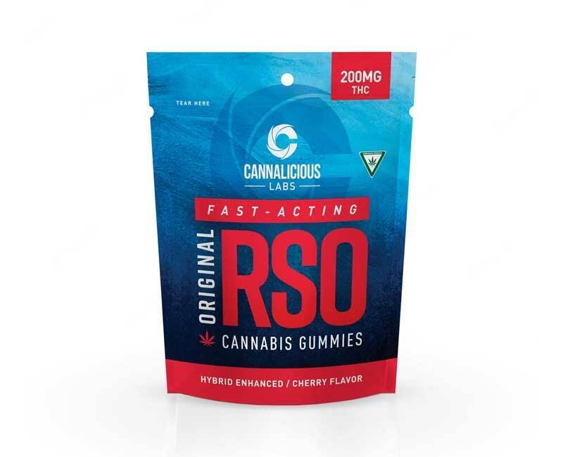 Cannalicious Labs Cherry RSO Gummies 200mg