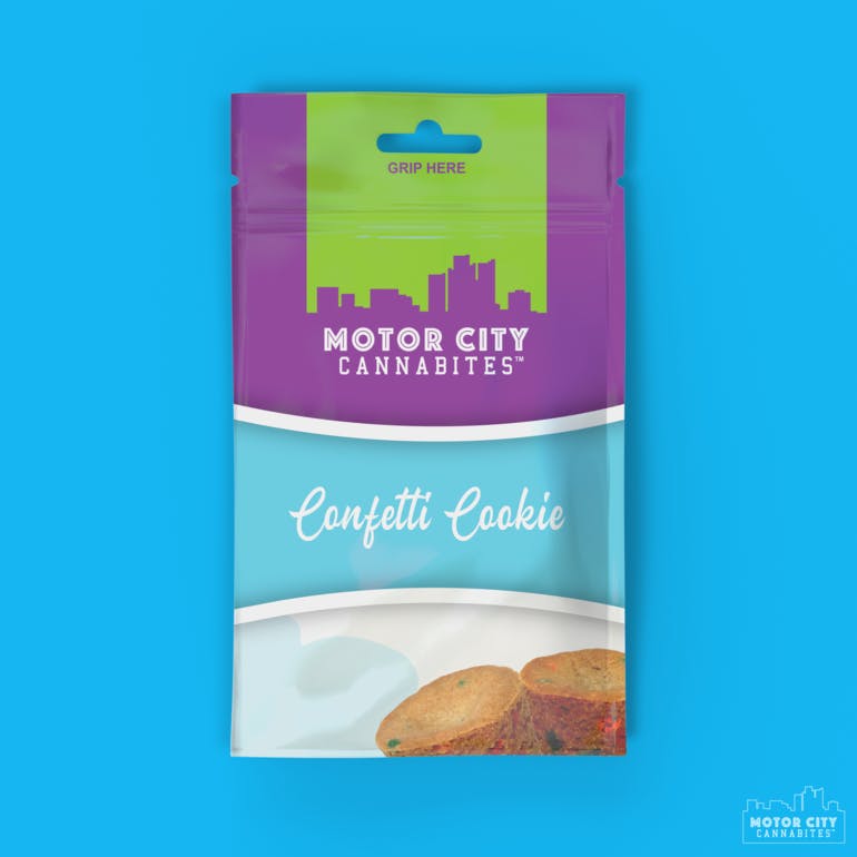 Motor City Cannabites | 200mg Cookie | Confetti Cookie