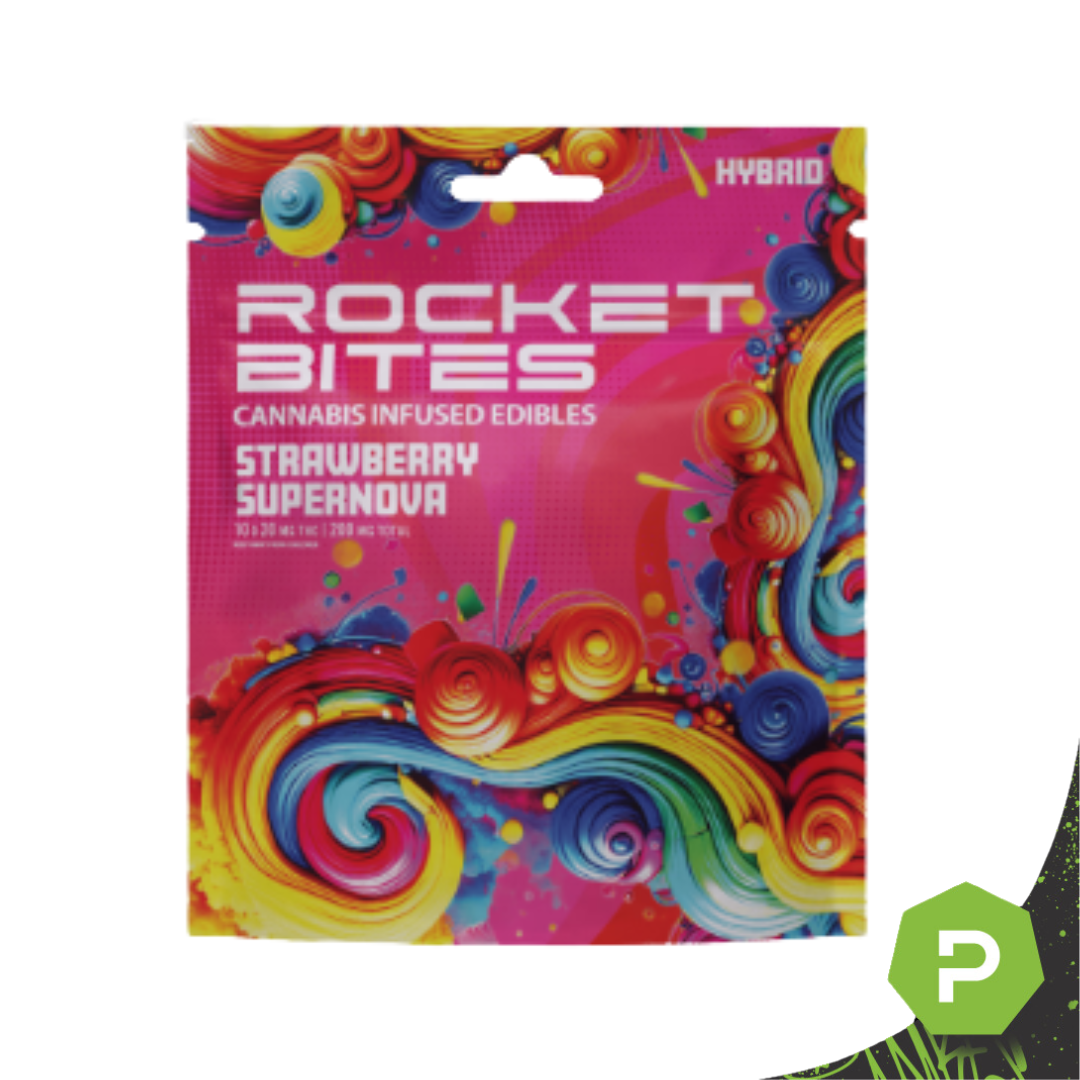 Rocket Bites - 200mg Edible Gummies - Strawberry Supernova