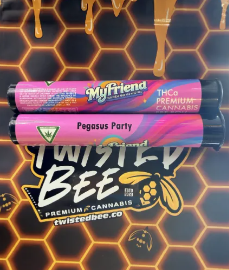 My Friend | Pegasus Party | THCA Infused Pre-roll | 1.25g | Indica