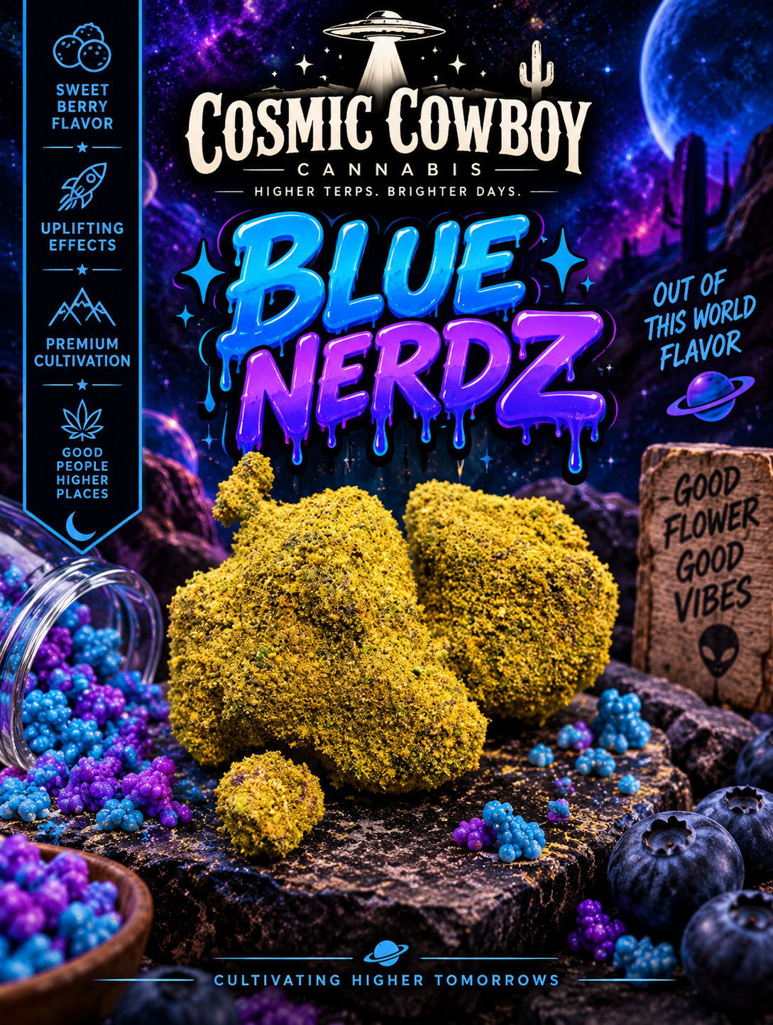 Blue Nerdz Moonrock Deli