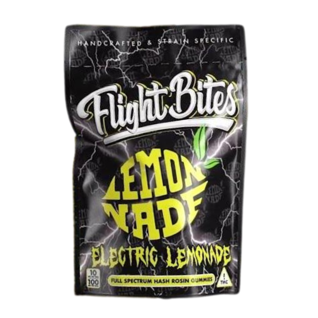 Flight Bites Lemonade 100mg Rosin Gummies
