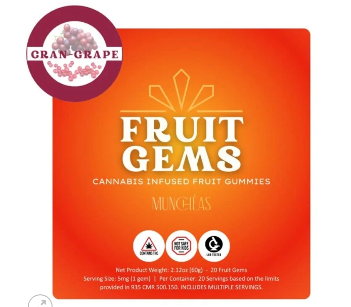 Muncheas Gummies (100mg) Cran-Grape