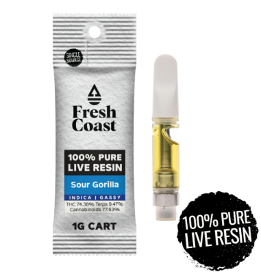 SOUR GORILLA - PURE LIVE RESIN - DISPOSABLE