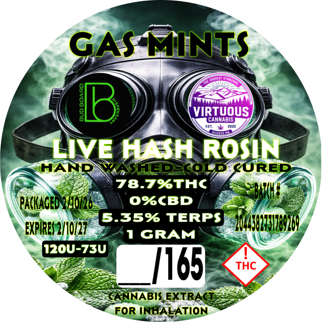 Gas Mints Live Hash Rosin