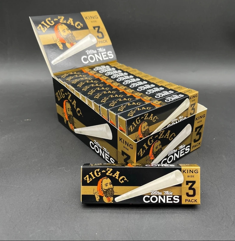 Zig Zag King Size Cone 3pk