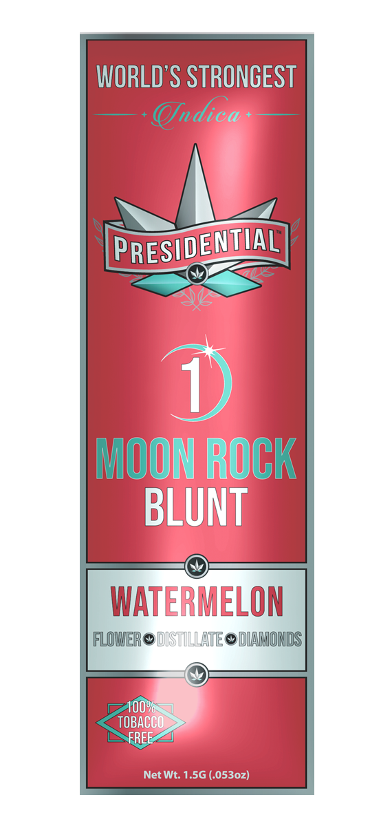 Presidential | Watermelon | Distillate Diamonds Moon Rock Blunt 1.5g