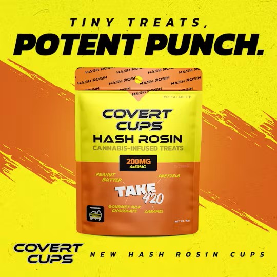 Covert Cups Take 420 Hash Rosin Edible 200mg