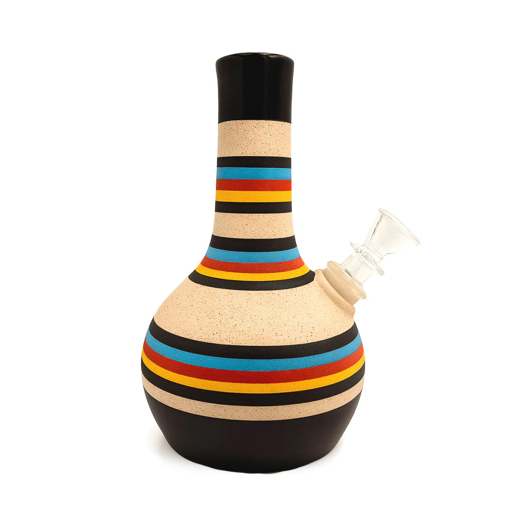 Striped Ceramic Bubble Vase Swazi