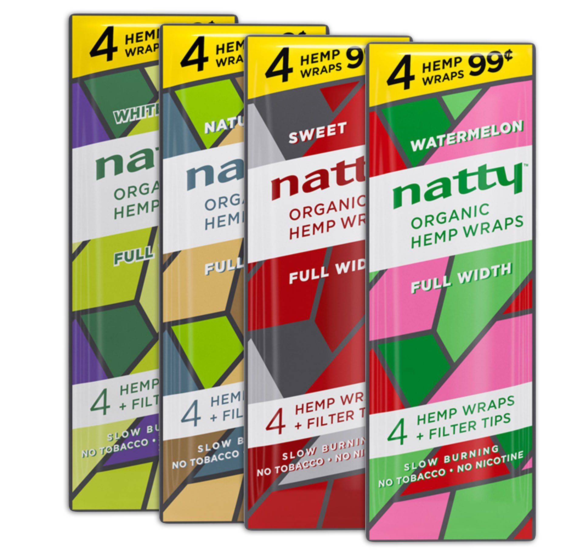 White Grape Hemp Wraps | Natty - Regular