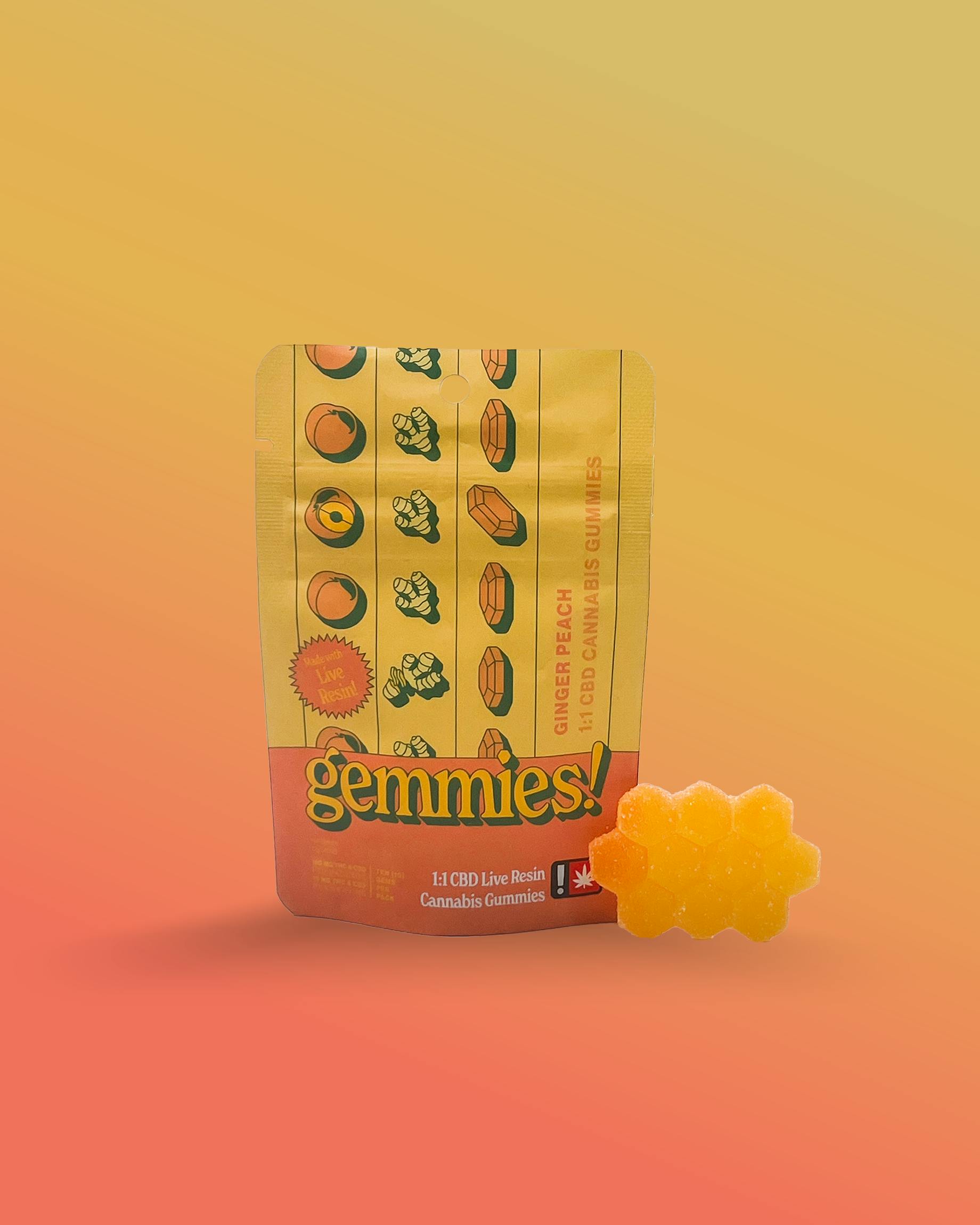 HIGHER CULTURES - EDIBLE - 200MG - GINGER PEACH 1:1