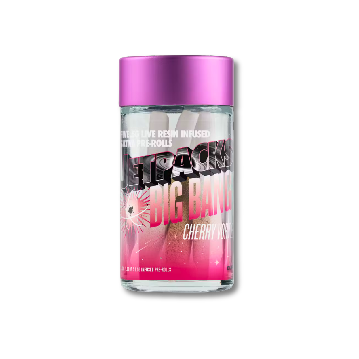 Jetpacks - Big Bang Cherry Vortex Infused Preroll 5pk - 2.5g