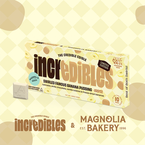 Magnolia Bakery Swirled Famous Banana Pudding | Chocolate | 10 pack | 100mg THC