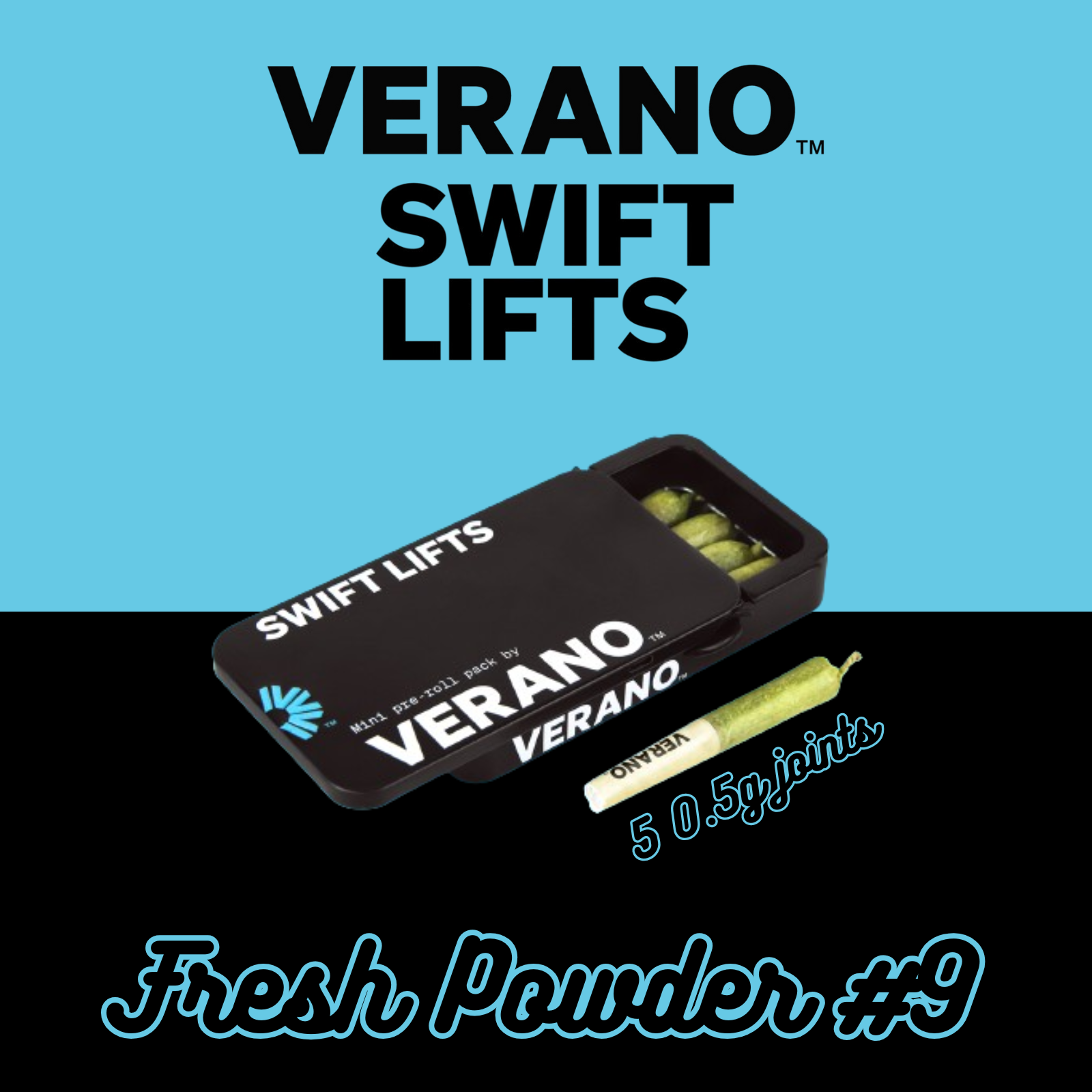 Verano Reserve Swift Lifts (5pk) |  Fresh Powder #9 (Sativa)