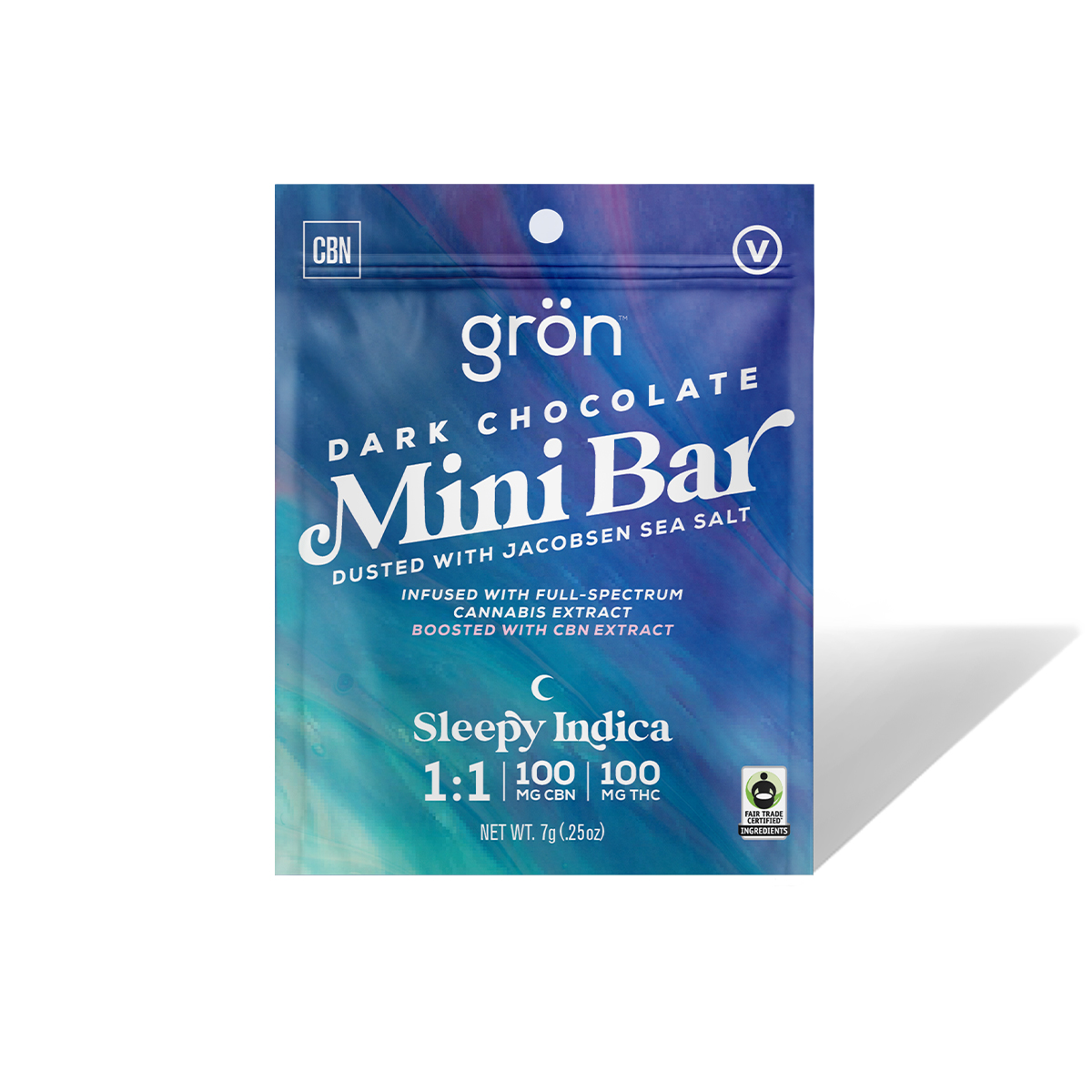 1:1 Dark Chocolate Mini Bar - CBN/THC - Sleepy Indica