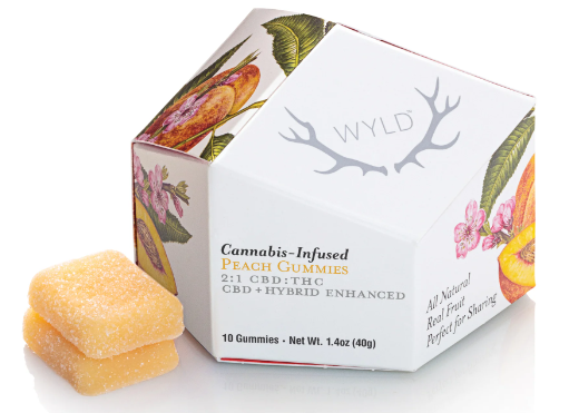 Wyld - Gummies - CBD - 2:1 Peach - 100mgCBD/50mg THC