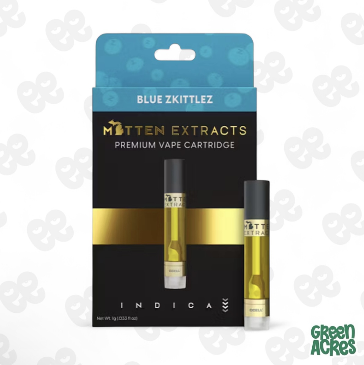 Mitten Extracts: Blue Zkittlez 1G Cartridge (I)