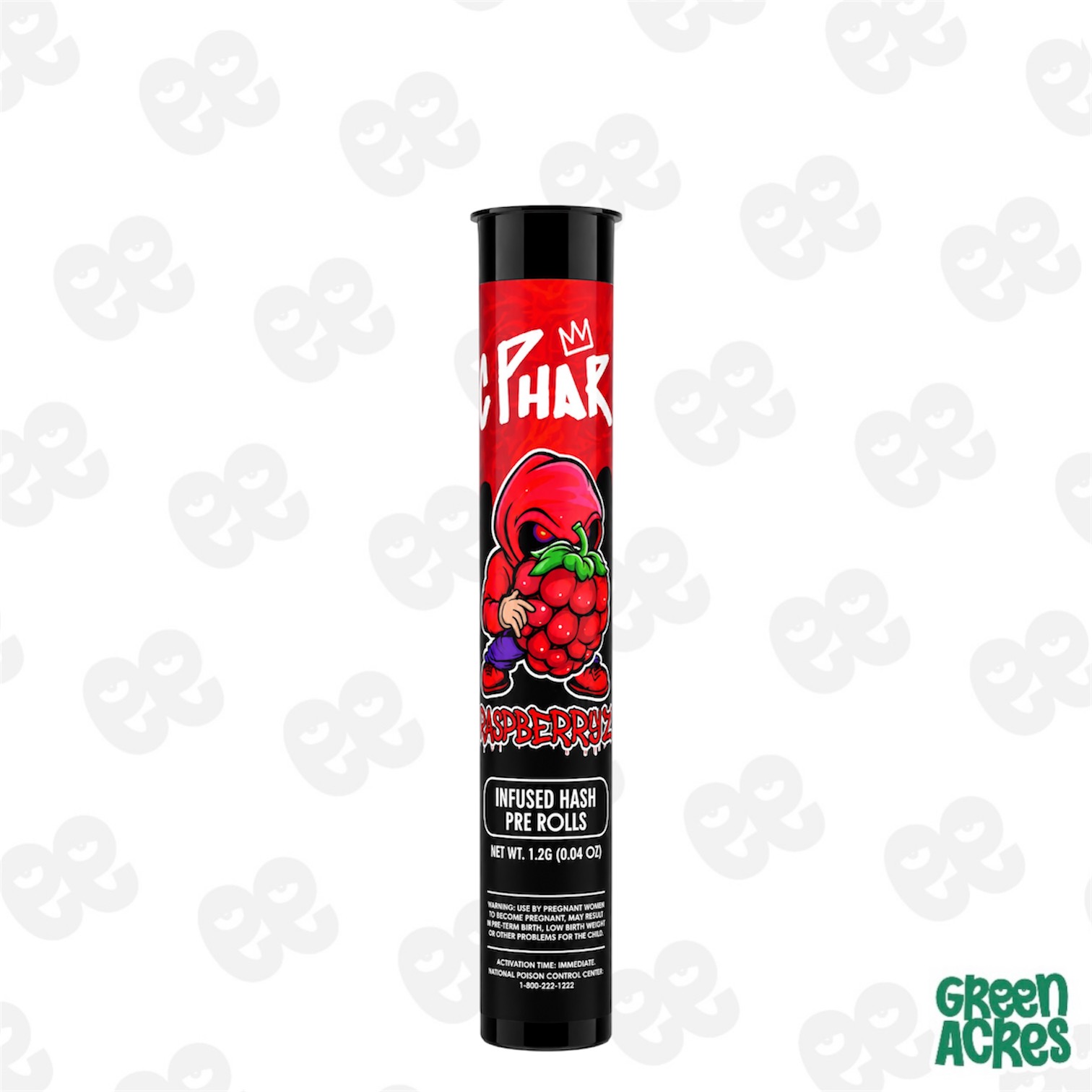 Mac Pharms: Raspberry Z 1.2G Infused Pre-Roll