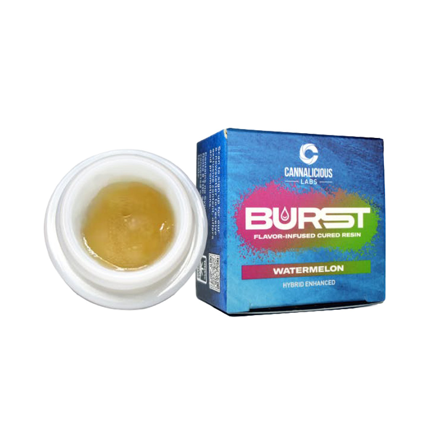 Cannalicious Burst | Hybrid | 7g Enhanced Flavor Infused Cured Resin | Watermelon