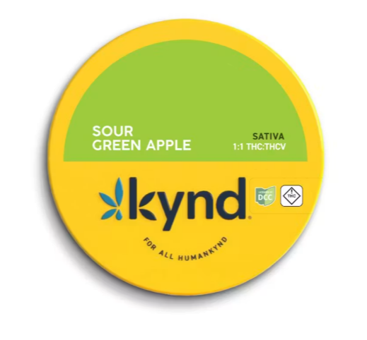 1 1 THC Thcv Sour Green Apple Gummies S