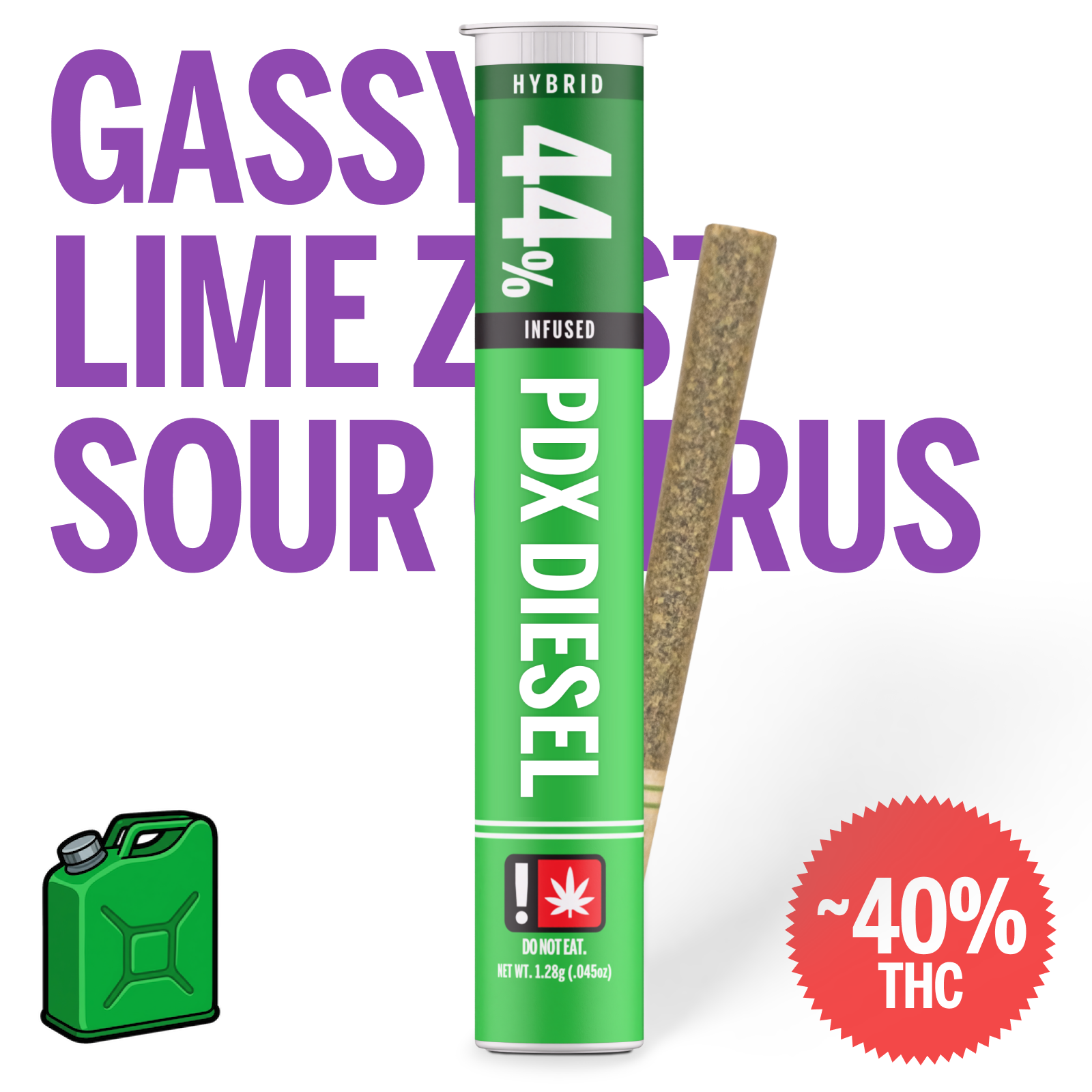 Pdx Diesel Hybrid Infused Preroll
