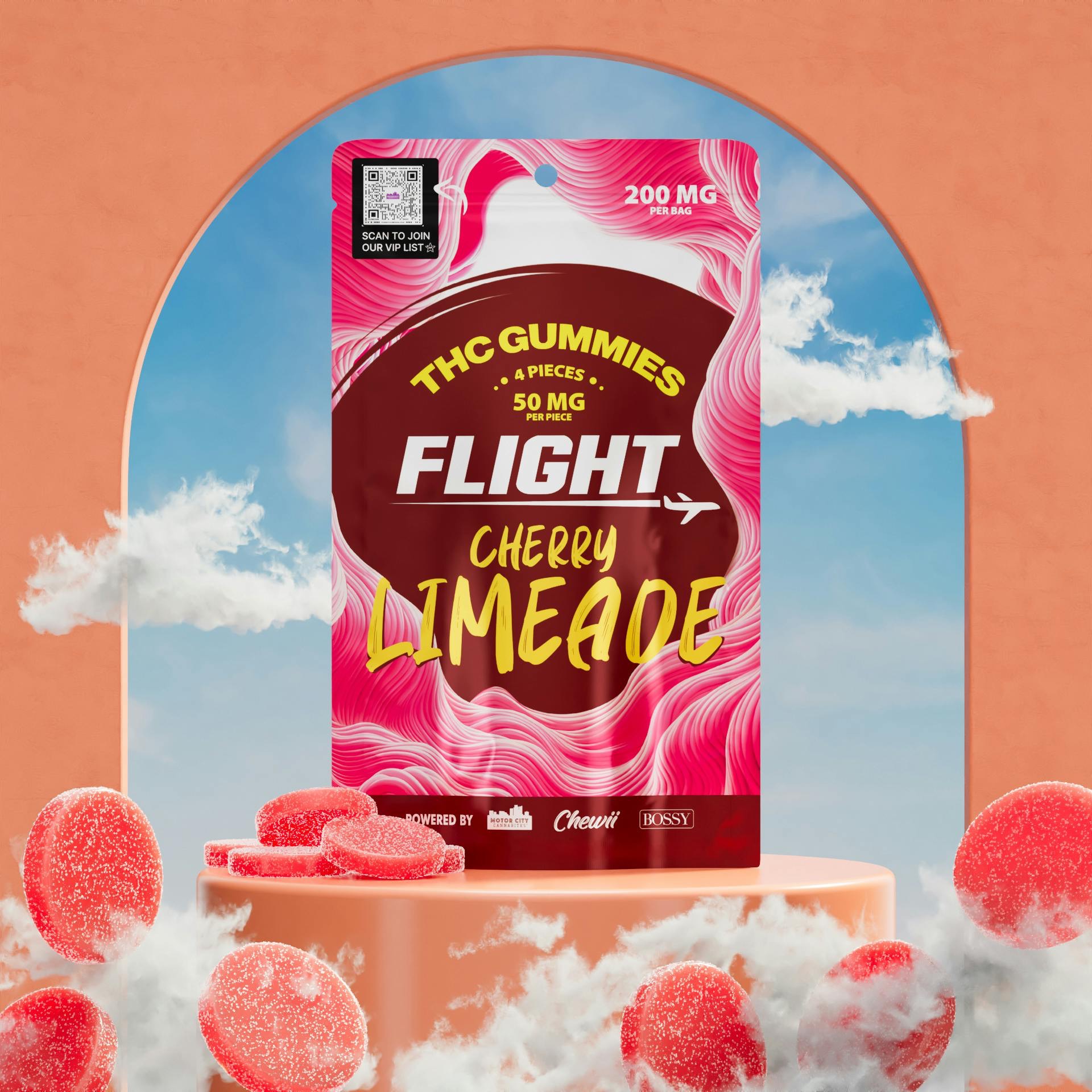 Flight | 200mg Gummies | Cherry limeade