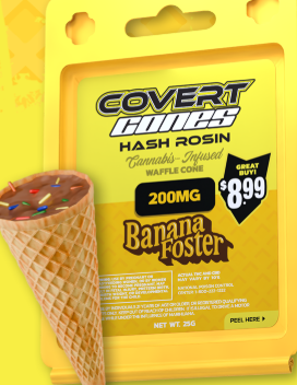 Covert Cups Bananas Foster Cone