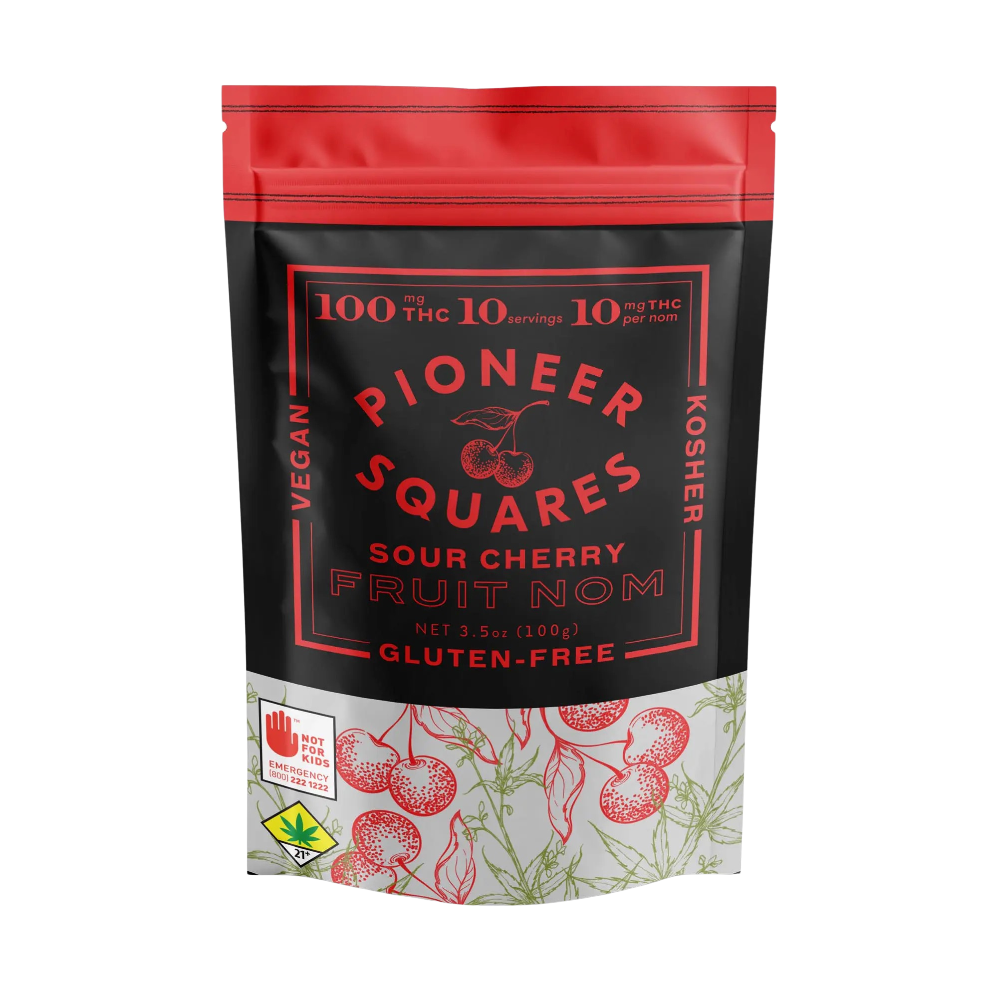 Gummies Sour Cherry [10pk] (100mg THC)