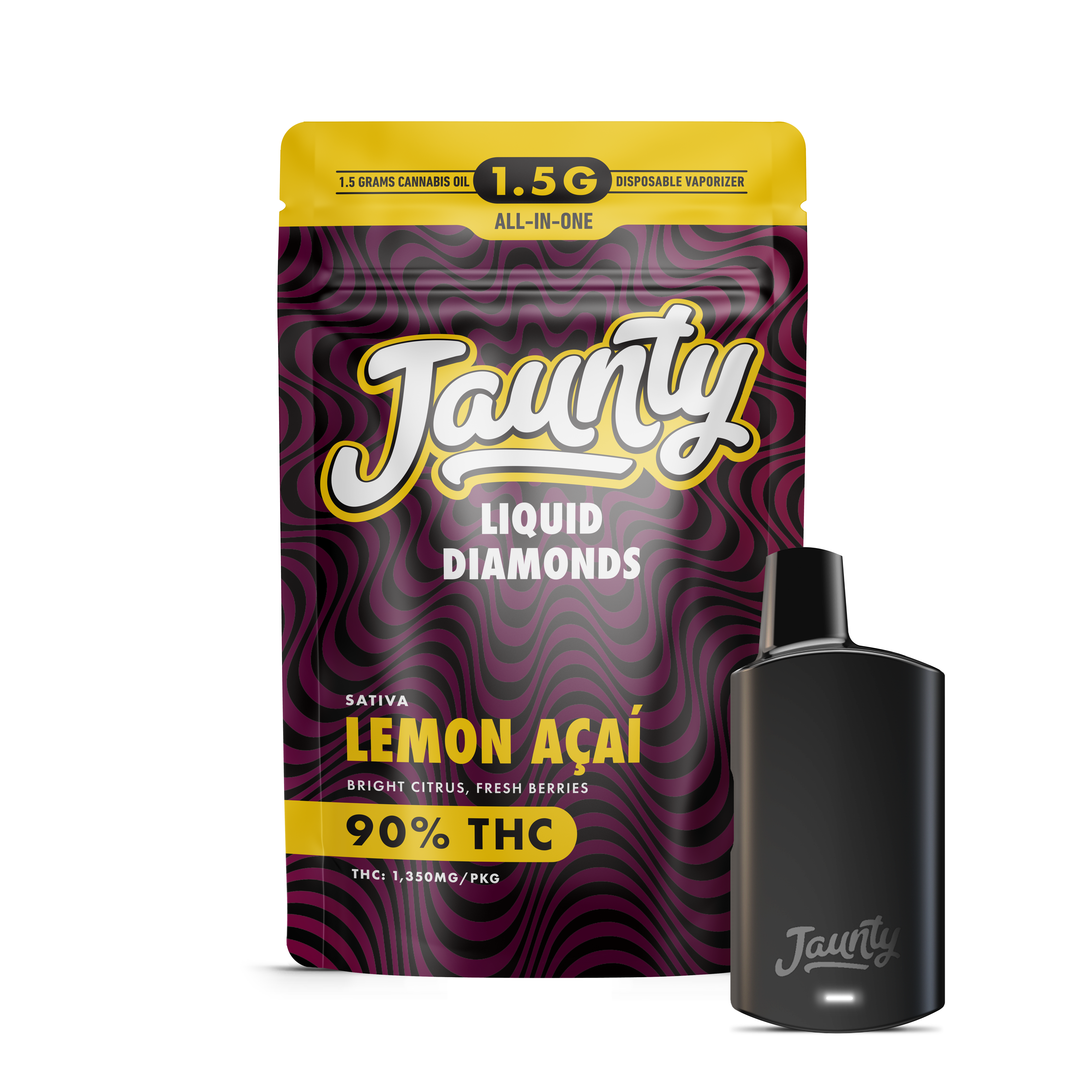 Lemon Açaí | Liquid Diamonds | Sativa | AIO | 1.5g