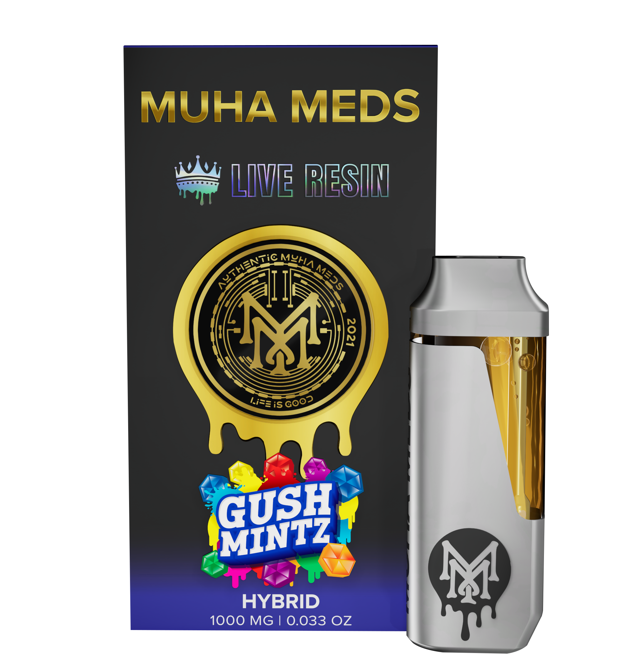 Muha Meds Live Resin Disposable Gush Mintz