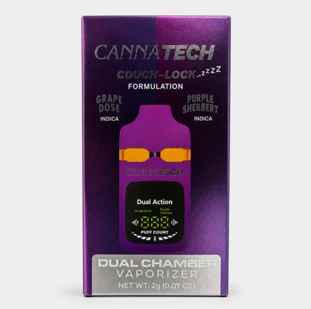 Cannatech Grape Dose x Purple Sherbert Dual Chamber Vape